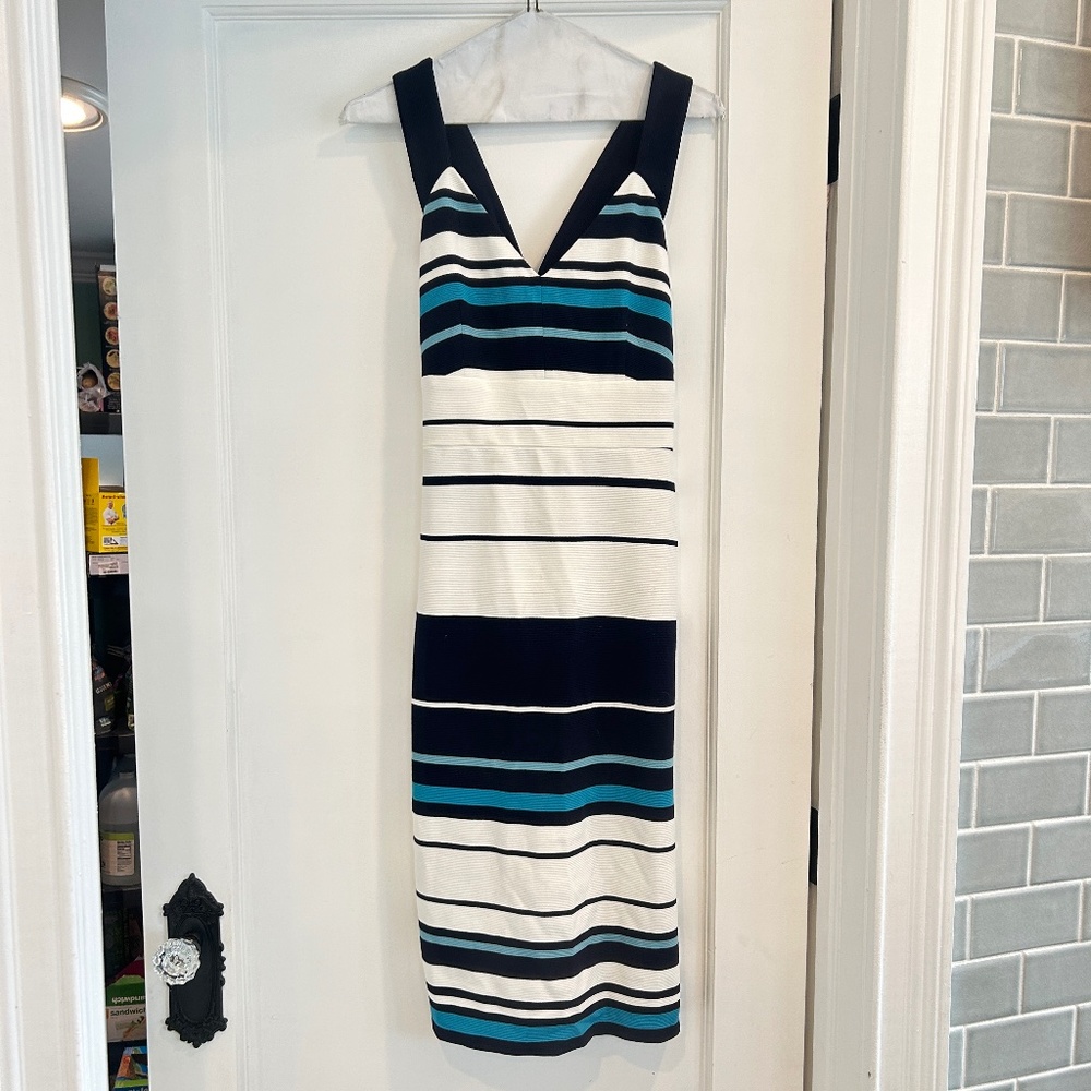 Women's White House Black Market Striped Dress Size 4